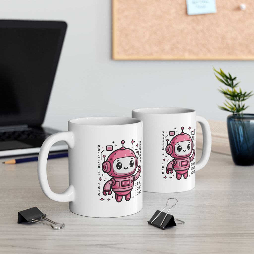 Cute Robot — Mug (Pink Edition)