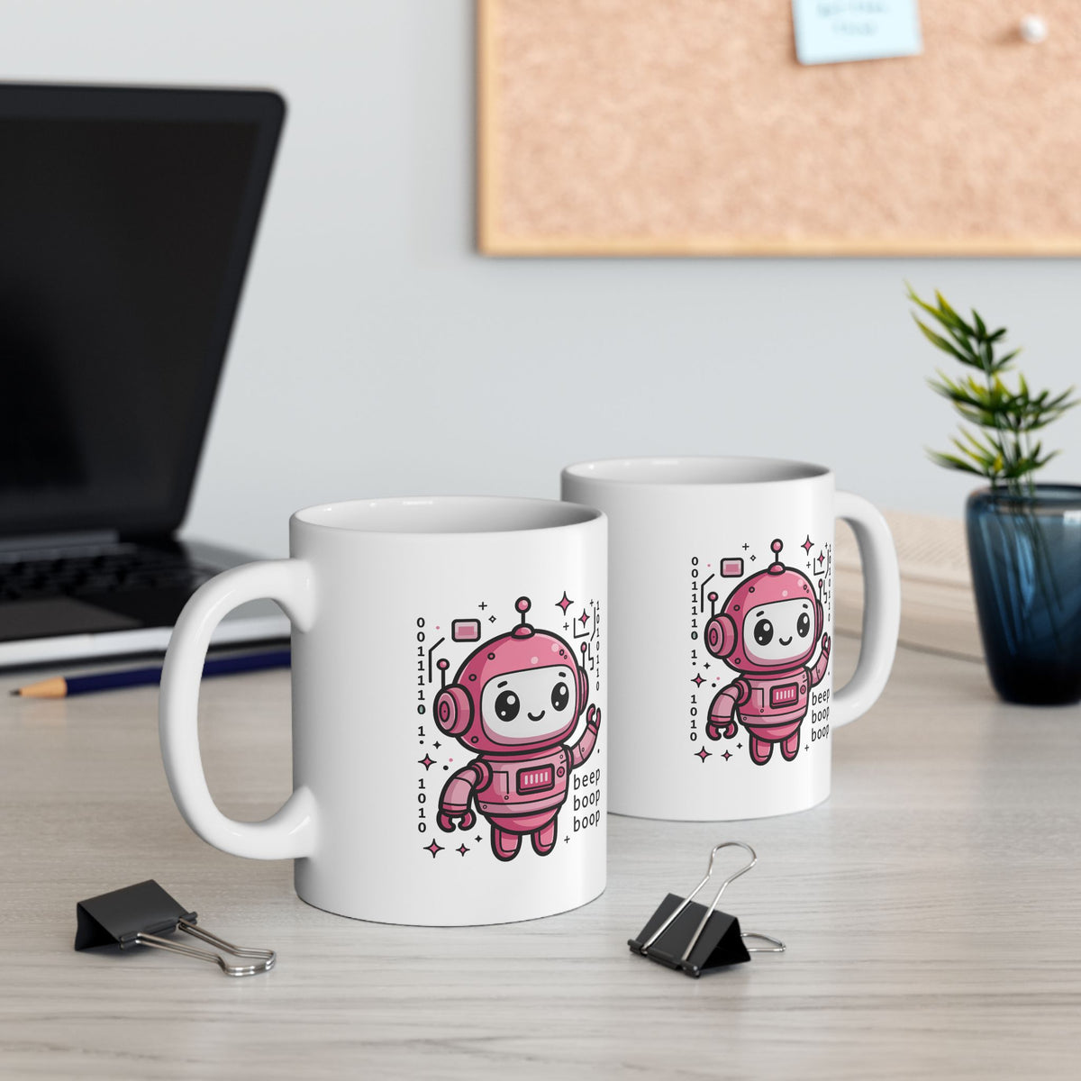 Cute Robot — Mug (Pink Edition)
