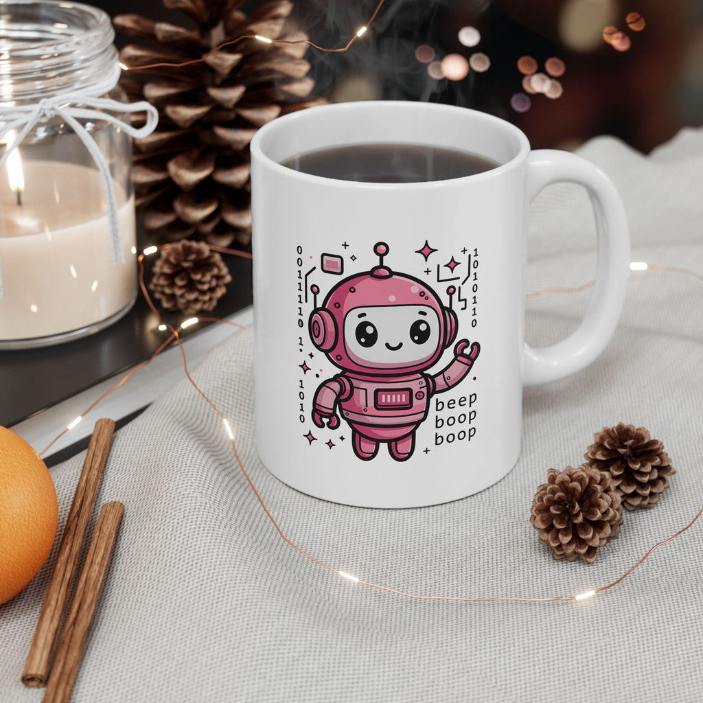 Cute Robot — Mug (Pink Edition)