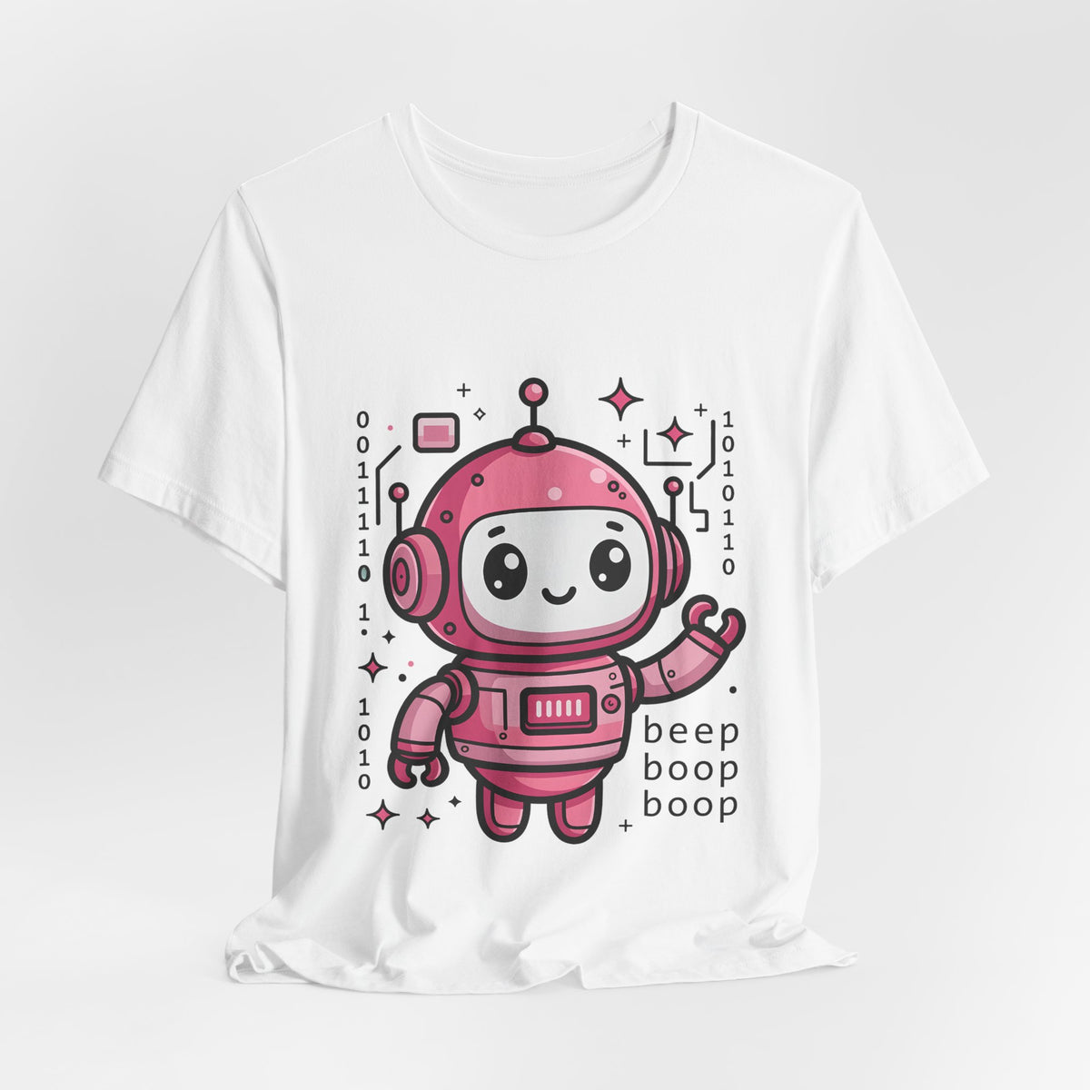 Cute Robot — Tee (Pink Edition)
