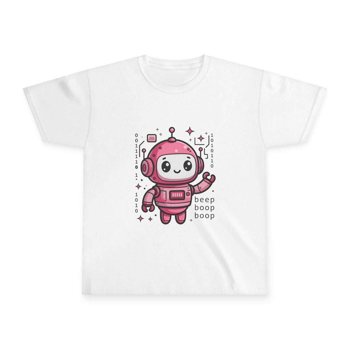 Cute Robot — Youth Tee (Pink Edition)