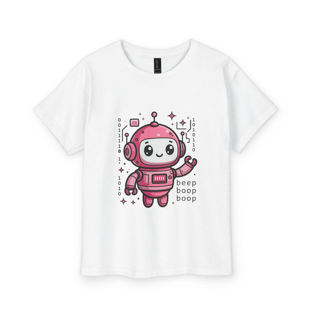 Cute Robot — Youth Tee (Pink Edition)