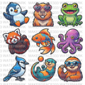 Animal Stickers — DTF Design