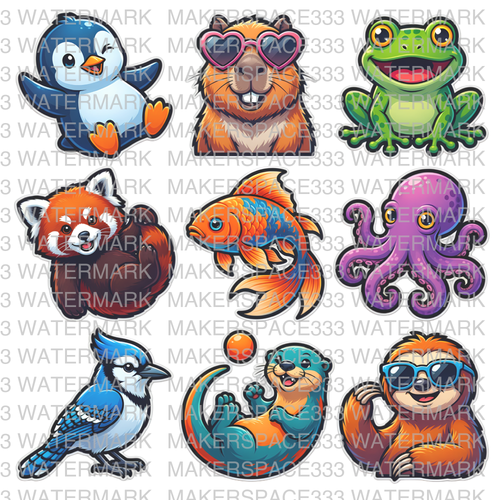 Animal Stickers — DTF Design